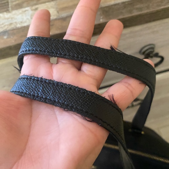 Coach Black Textured Leather Tote - Picture 10 of 14